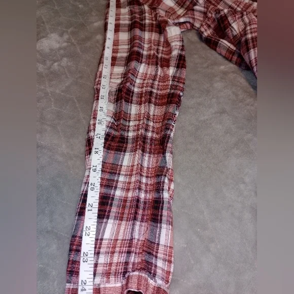 Maurice Plaid Peplum Shirt / Small - Picture 9 of 9